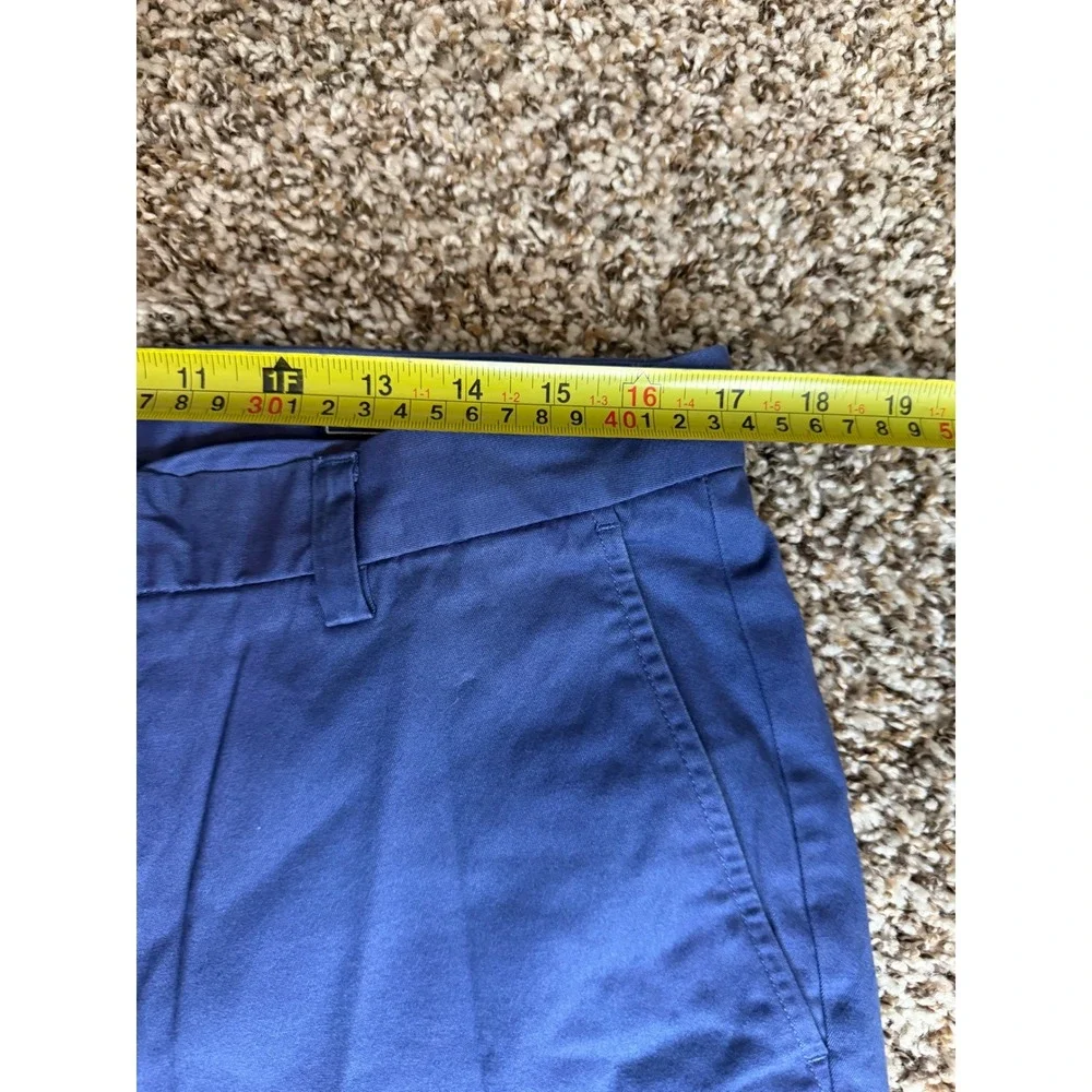Vineyard Vines Mens Blue Breaker Shorts Size‎ 34 Twill Flat Front Chino Casual
